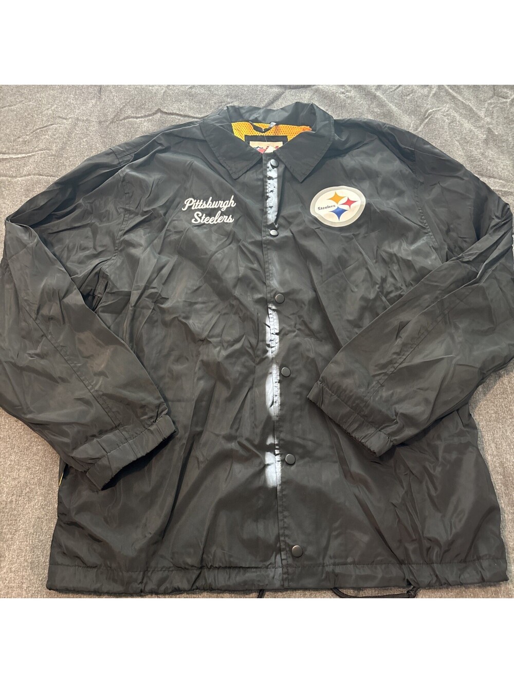 NWT Men’s Ultra GAME NFL Team Apparel Pittsburgh Steelers Light Jacket XXL
